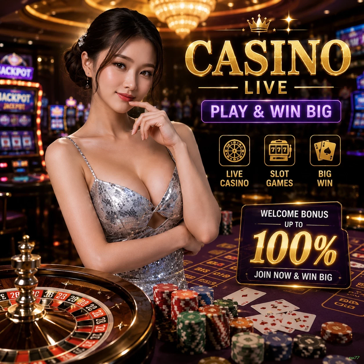 Ikon aplikasi nv77 resmi